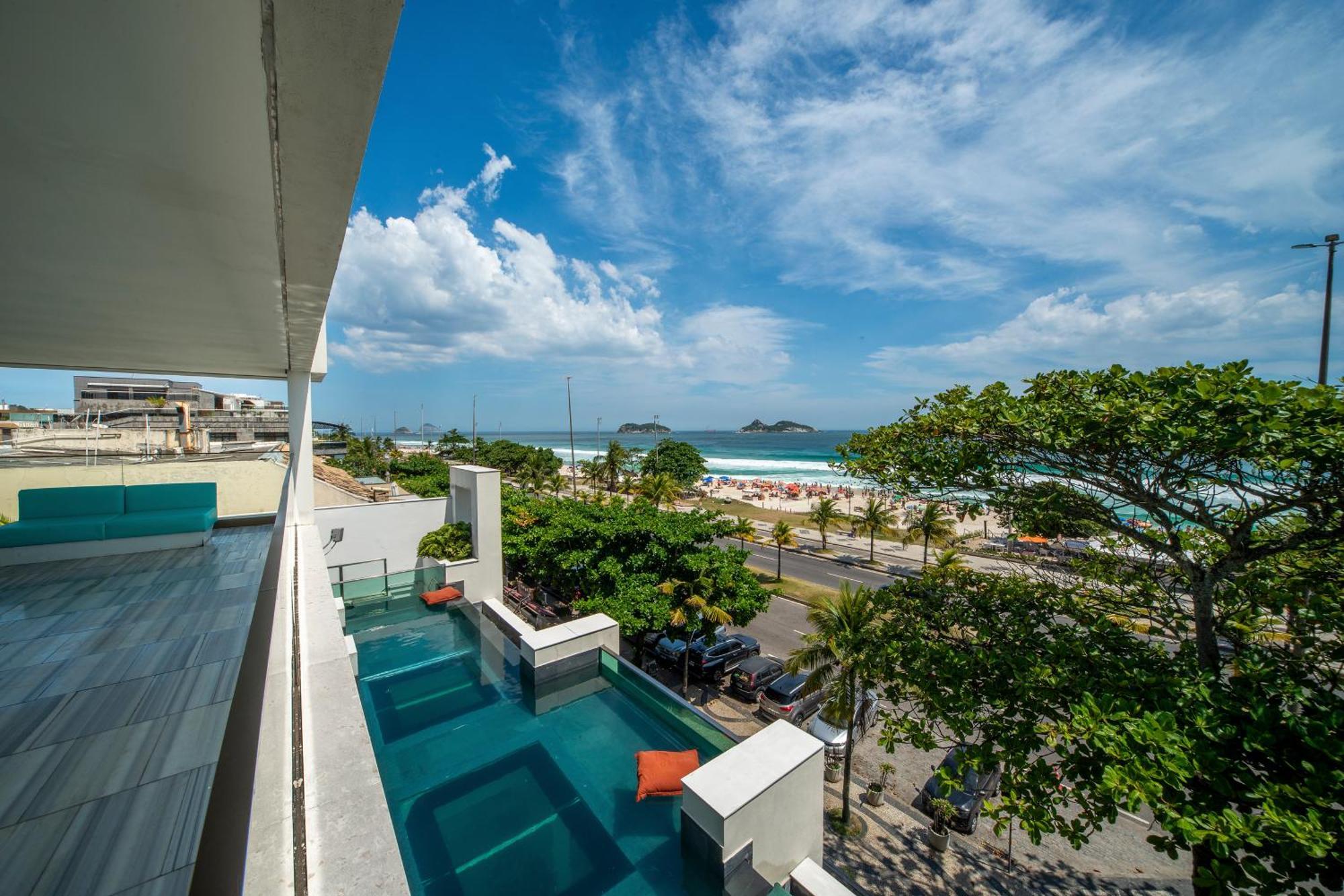 Lifestyle Laghetto Collection Hotel Rio de Janeiro Exterior foto View of the beach from the hotel